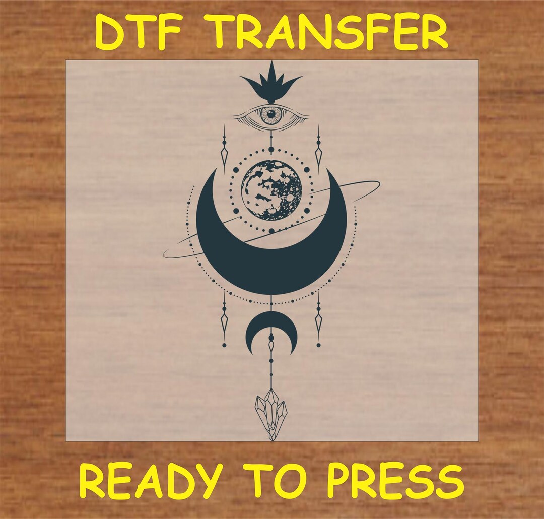 Boho Mystical DTF Transfer Iron on Heat Transfer - Ready to Press Hot ...