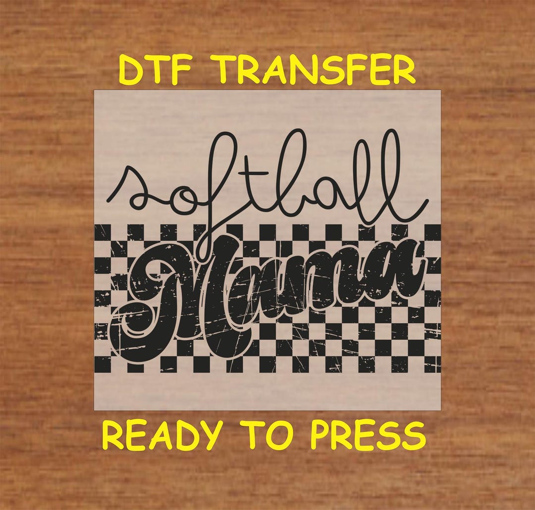 Mom DTF Transfer Iron on Heat Transfer - Ready to Press, Softball Mama ...