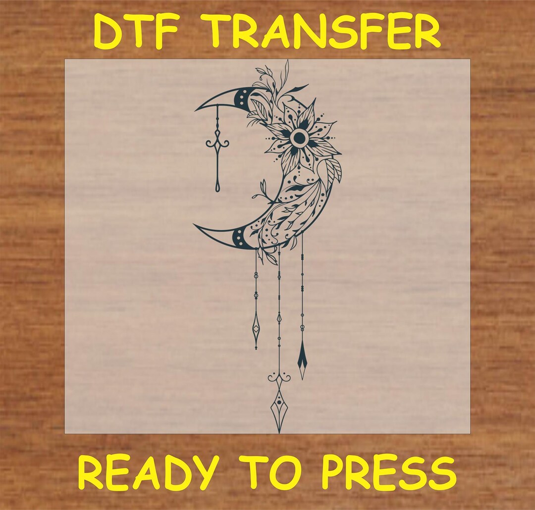 Boho Mystical DTF Transfer Iron on Heat Transfer - Ready to Press Hot ...
