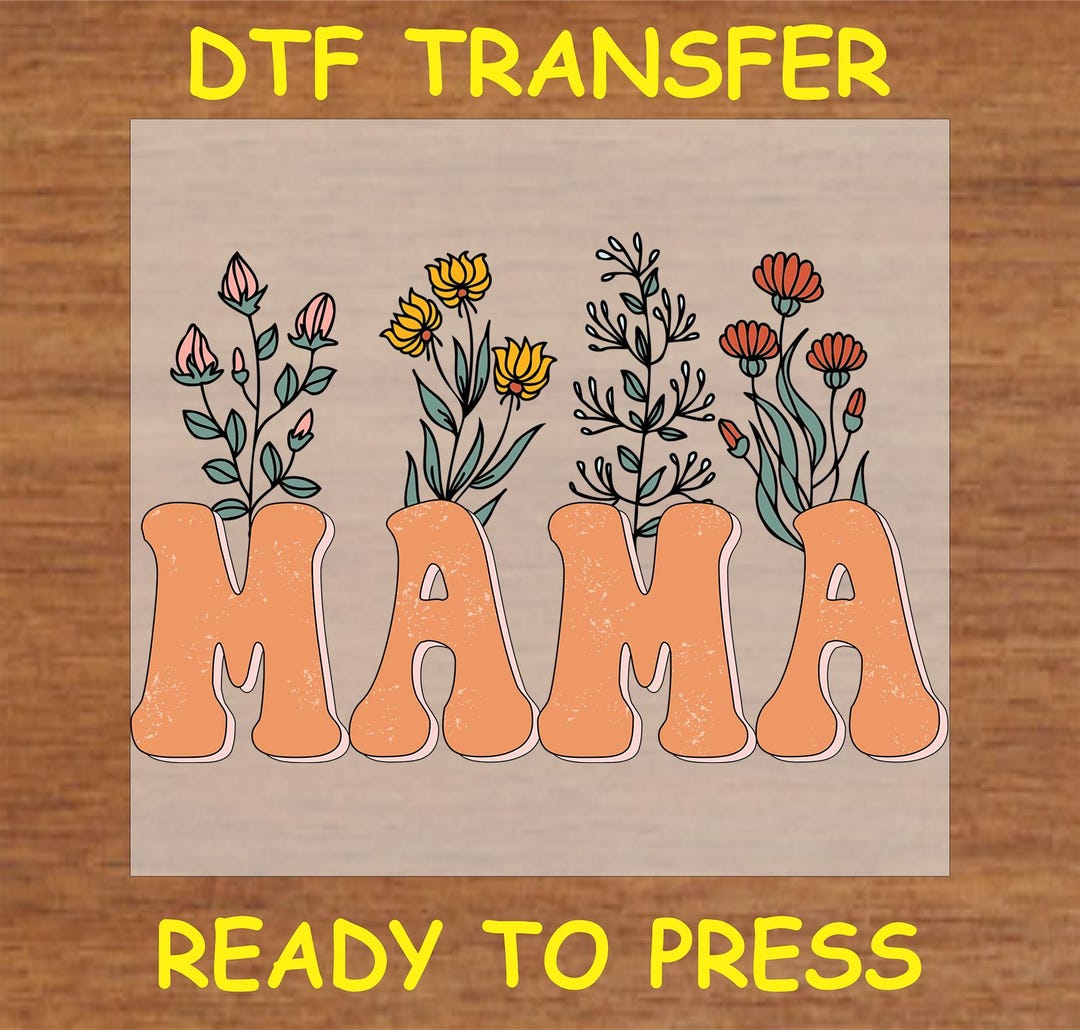 Mom DTF Transfer Iron on Heat Transfer - Ready to Press Hot Peel, Boho ...