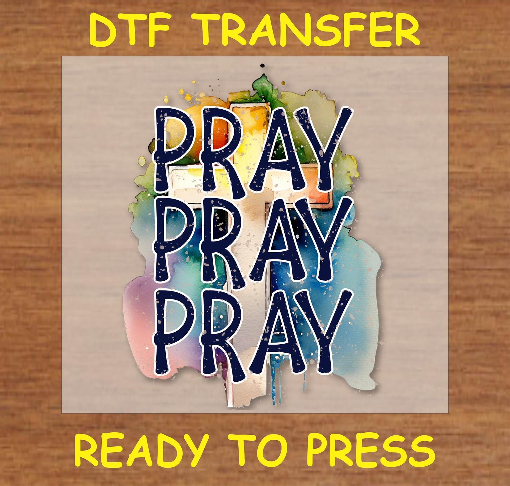 Religious DTF Transfer Iron on Heat Transfer - Ready to Press Hot Peel ...