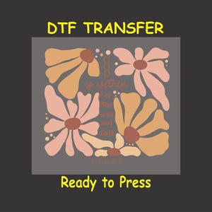 Religious DTF Transfer Iron On Heat Transfer - Ready to Press, God is Within Her DTF Transfer - Ready to Press Religious DIY Shirt