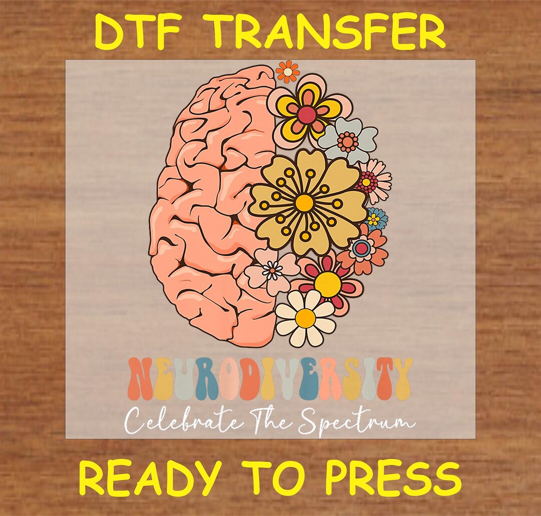 Autism DTF Transfer Iron on Heat Transfer - Ready to Press Hot Peel ...