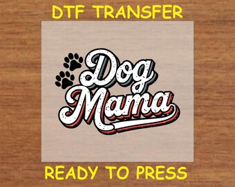 Dog DTF Transfer Iron On Heat Transfer - Ready to Press, Proud Animal Mama DTF Transfer - Ready to Press Dog Lover DIY Shirt