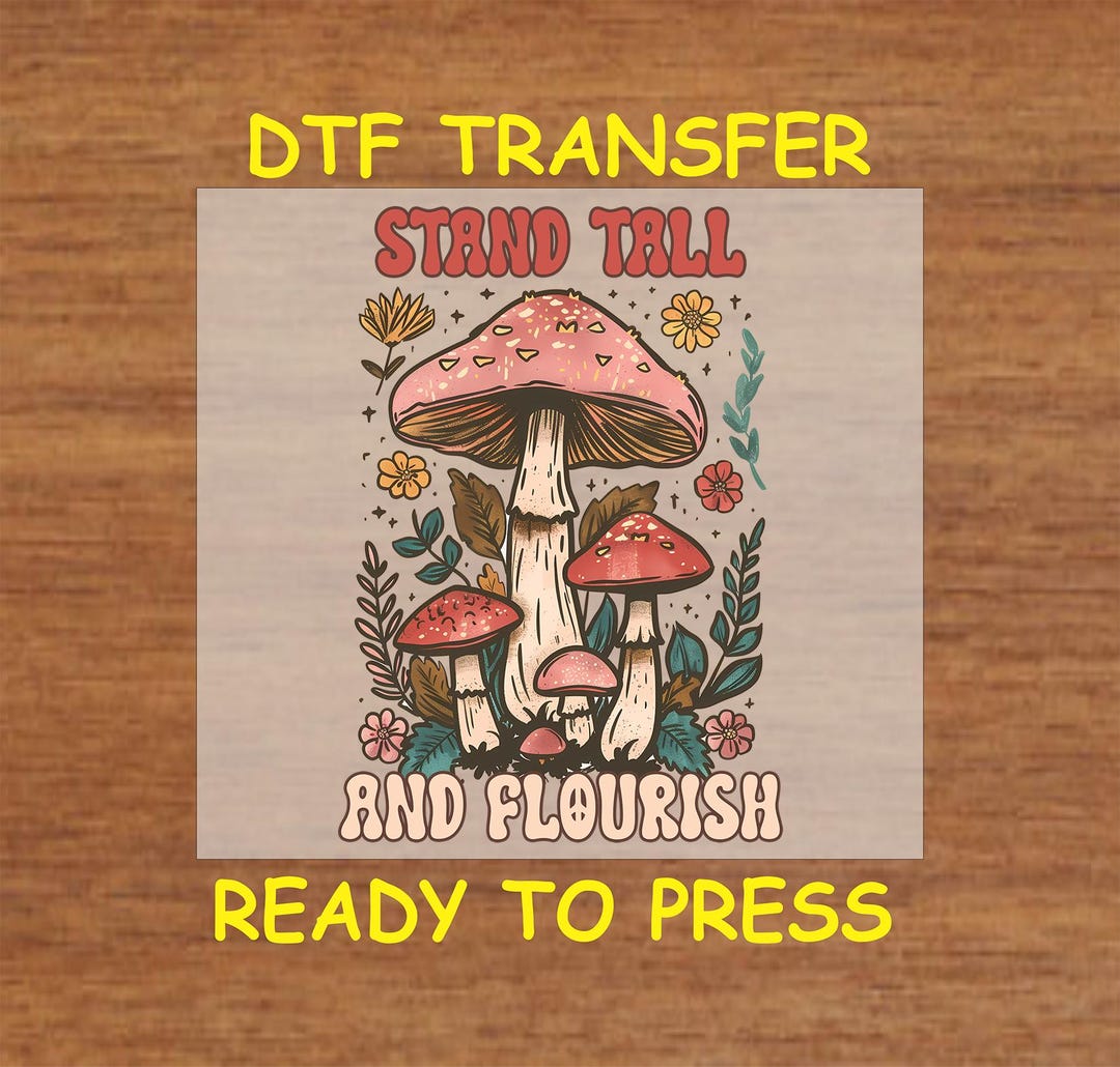 Retro Boho DTF Transfer Iron on Heat Transfer - Ready to Press Hot Peel ...