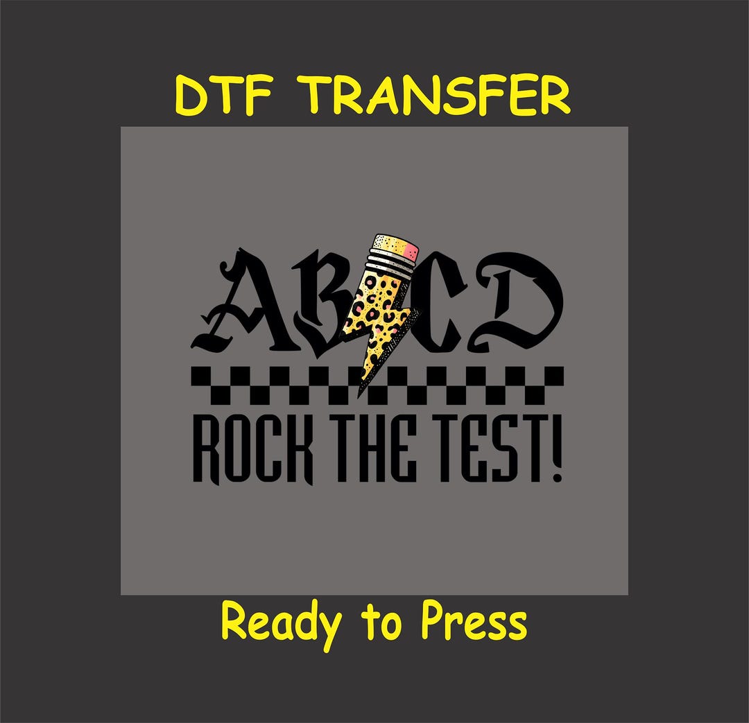 Testing DTF Transfer Iron on Heat Transfer - Ready to Press, Rock the ...