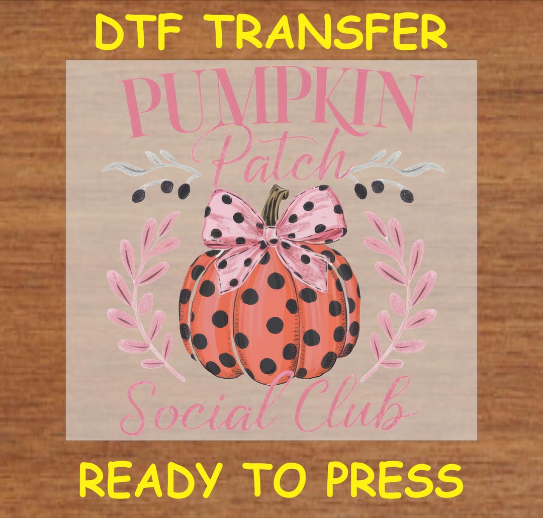 Fall DTF Transfer Iron on Heat Transfer - Ready to Press Hot Peel ...