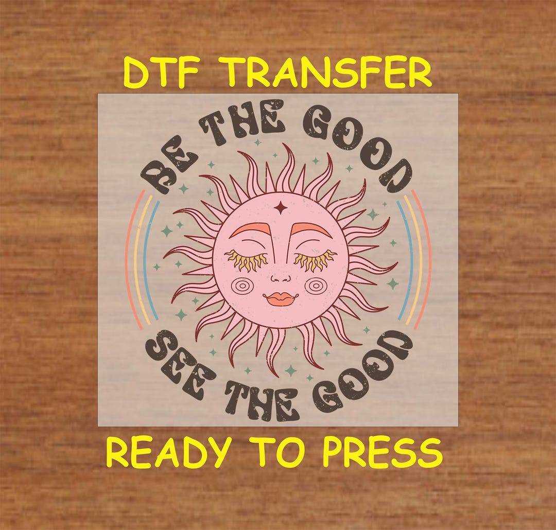 Retro Boho DTF Transfer Iron on Heat Transfer - Ready to Press Hot Peel ...