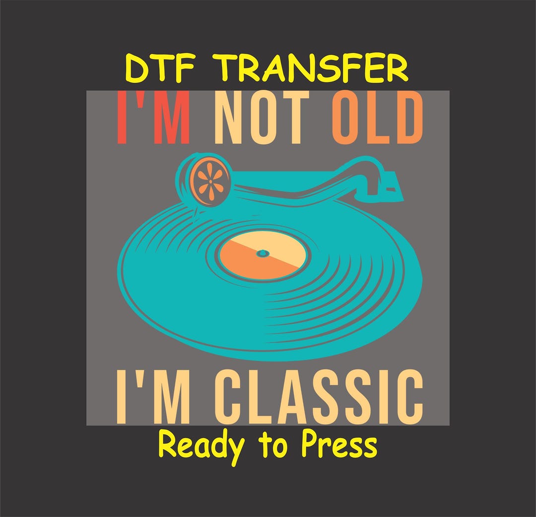 Retro 80s & 90s DTF Transfer Iron on Heat Transfer - Ready to Press, I ...