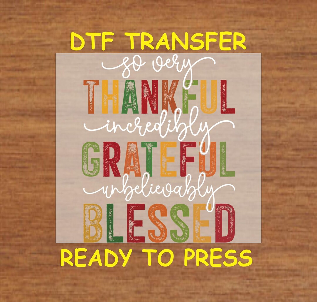 Fall DTF Transfer Iron on Heat Transfer - Ready to Press Hot Peel ...