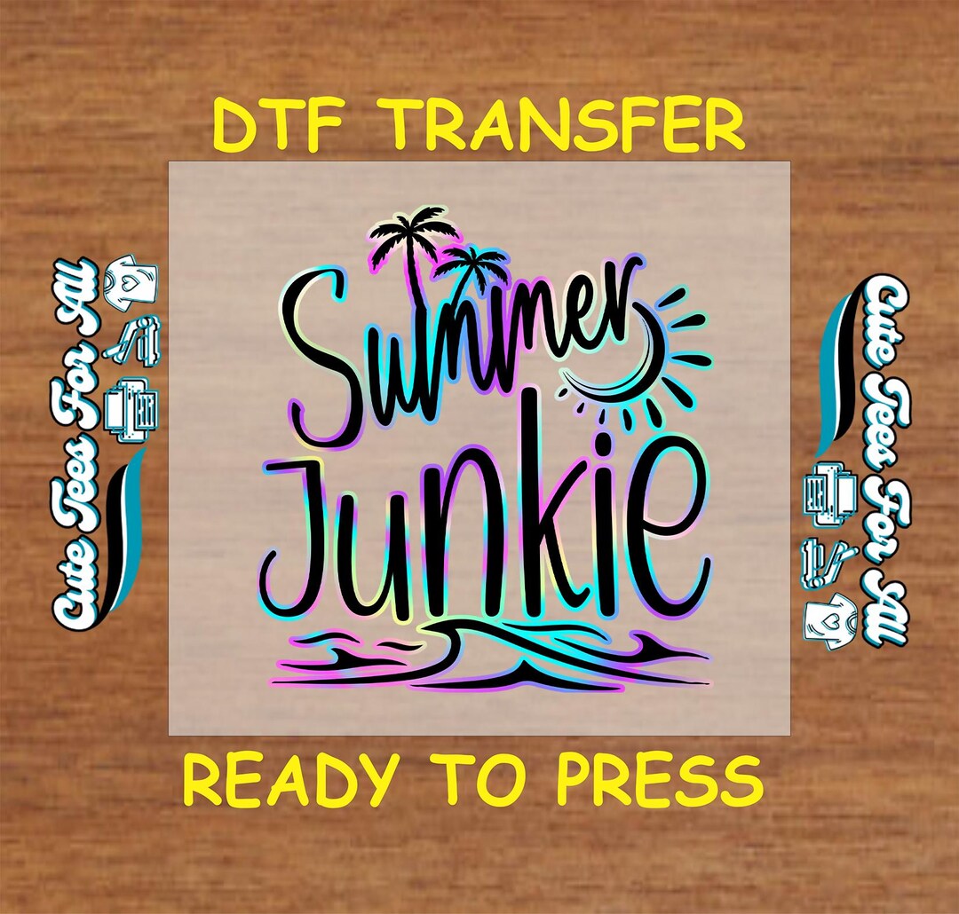 Summer DTF Transfer Iron on Heat Transfer - Ready to Press, Summer ...