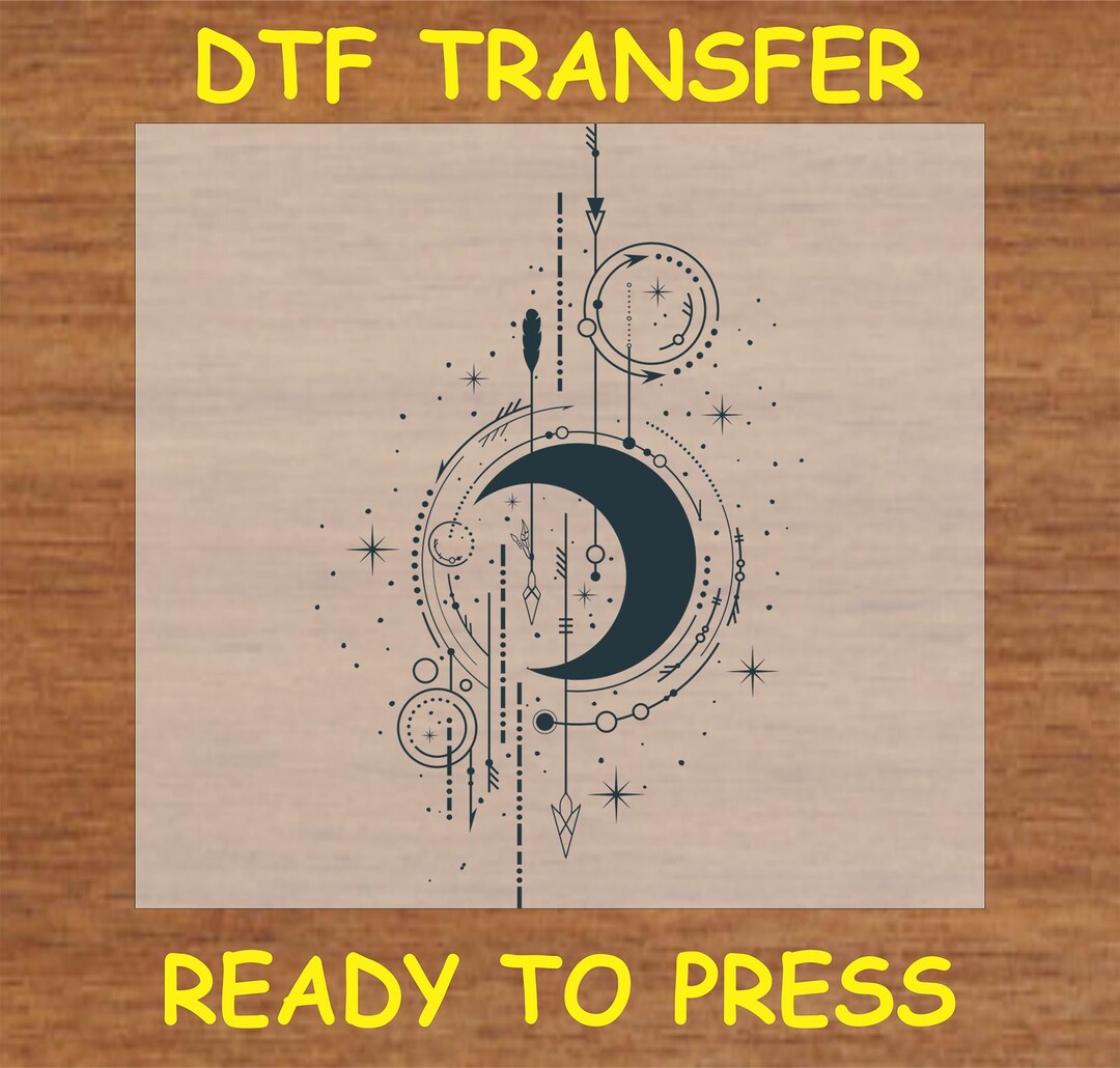 Boho Mystical DTF Transfer Iron on Heat Transfer - Ready to Press Hot ...