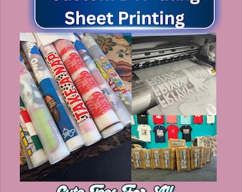 Custom DTF Transfers Ready to Press | Heat Transfers for Shirts | Gang Sheet Printing | DTF Print Transfer Sheets