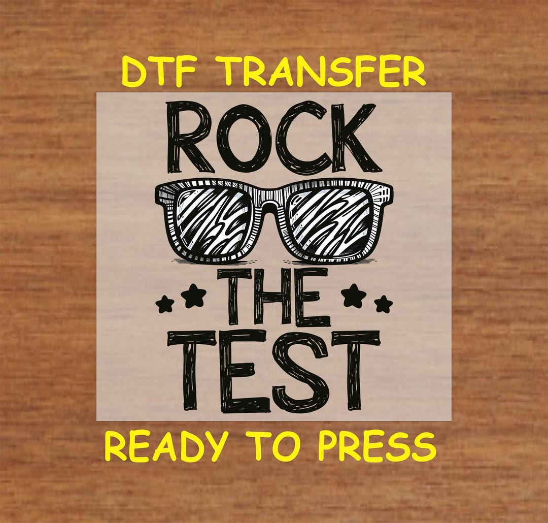 Testing DTF Transfer Iron on Heat Transfer - Ready to Press, Rock the ...