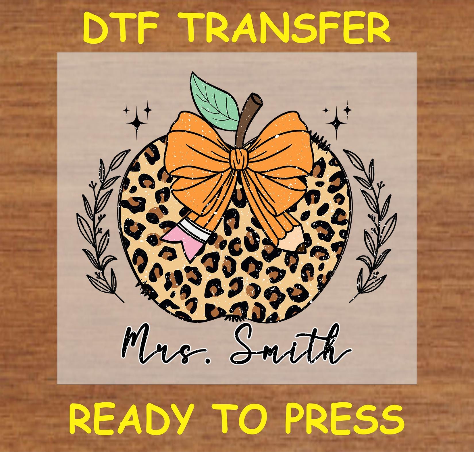 Fall DTF Transfer Iron on Heat Transfer - Ready to Press Hot Peel ...