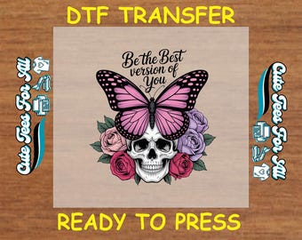Mental Health Awareness DTF Transfer Iron On Heat Transfer - Be the Best Version of You DTF Transfer - Ready to Press DIY Encouraging Shirts
