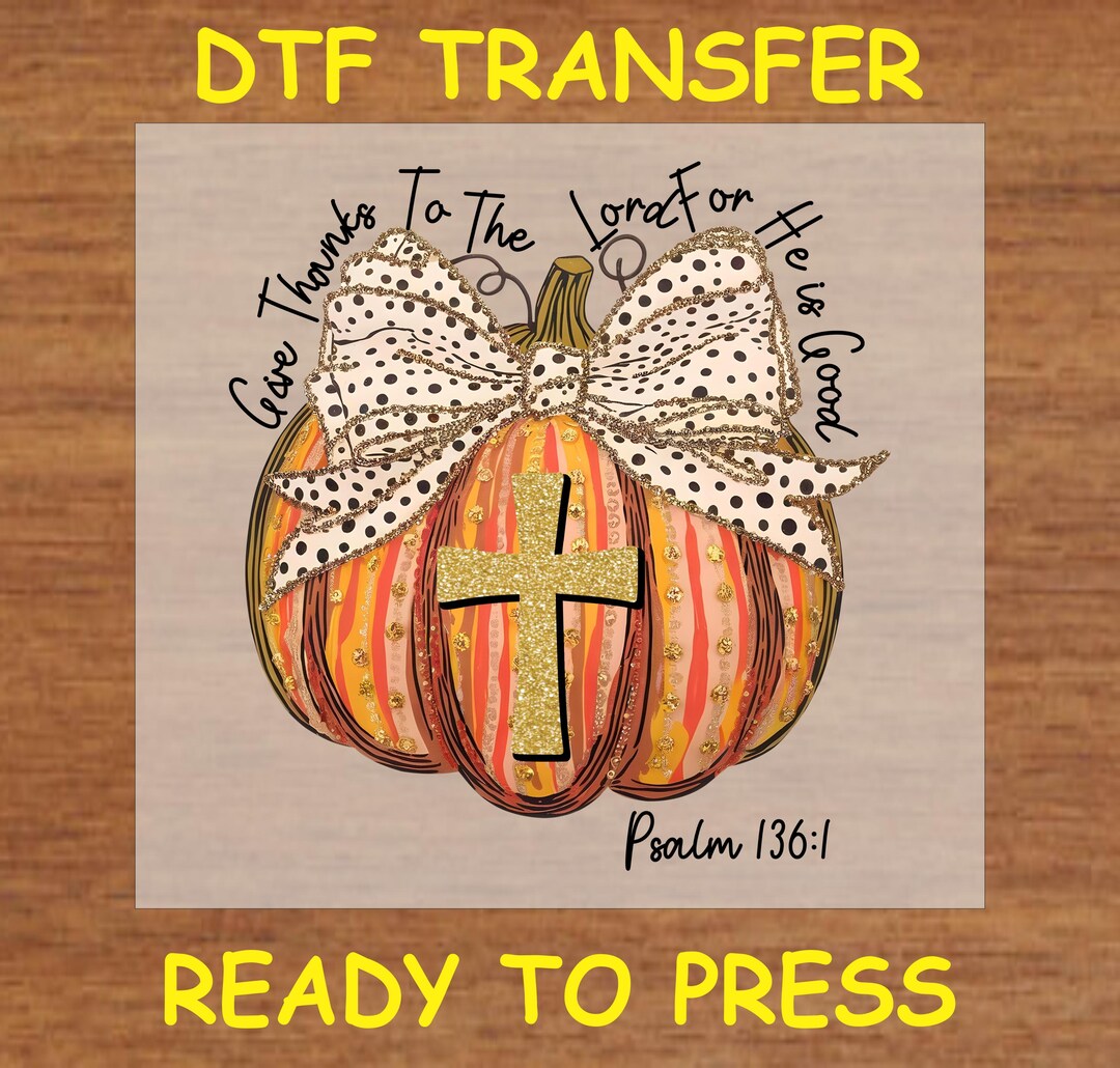 Fall DTF Transfer Iron on Heat Transfer - Ready to Press Hot Peel, Give ...