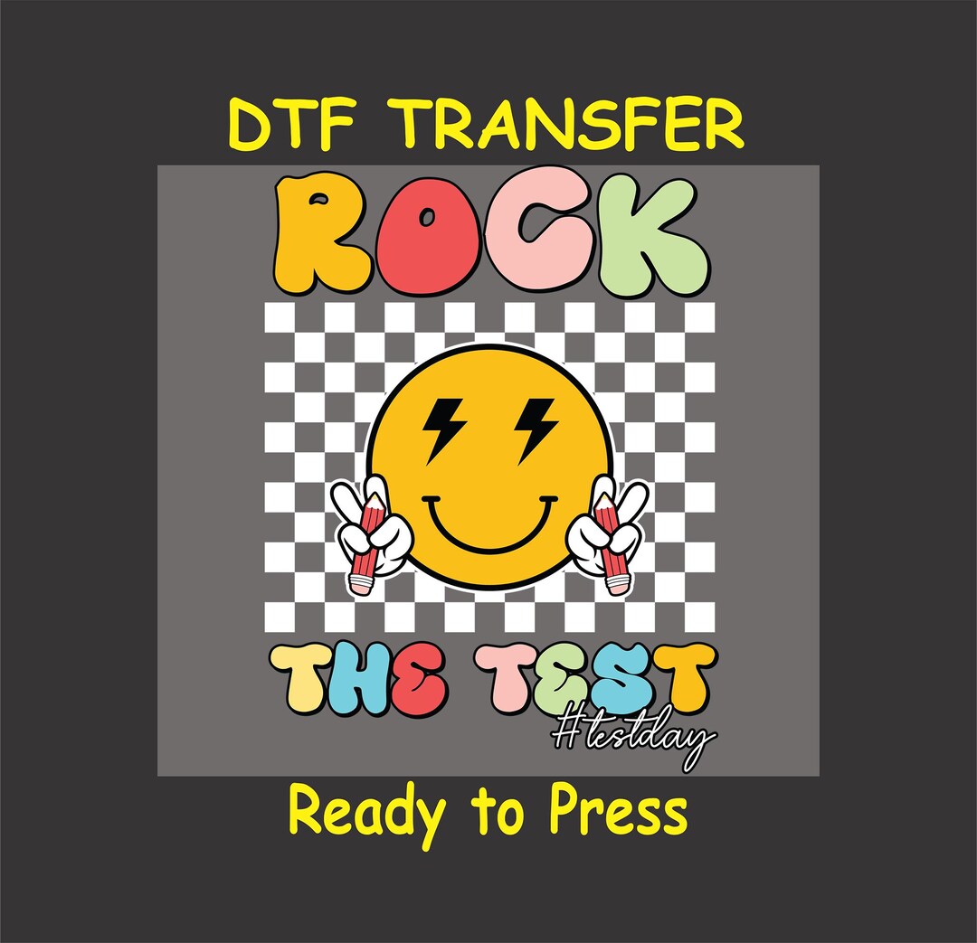 Testing DTF Transfer Iron on Heat Transfer - Ready to Press, Rock the ...