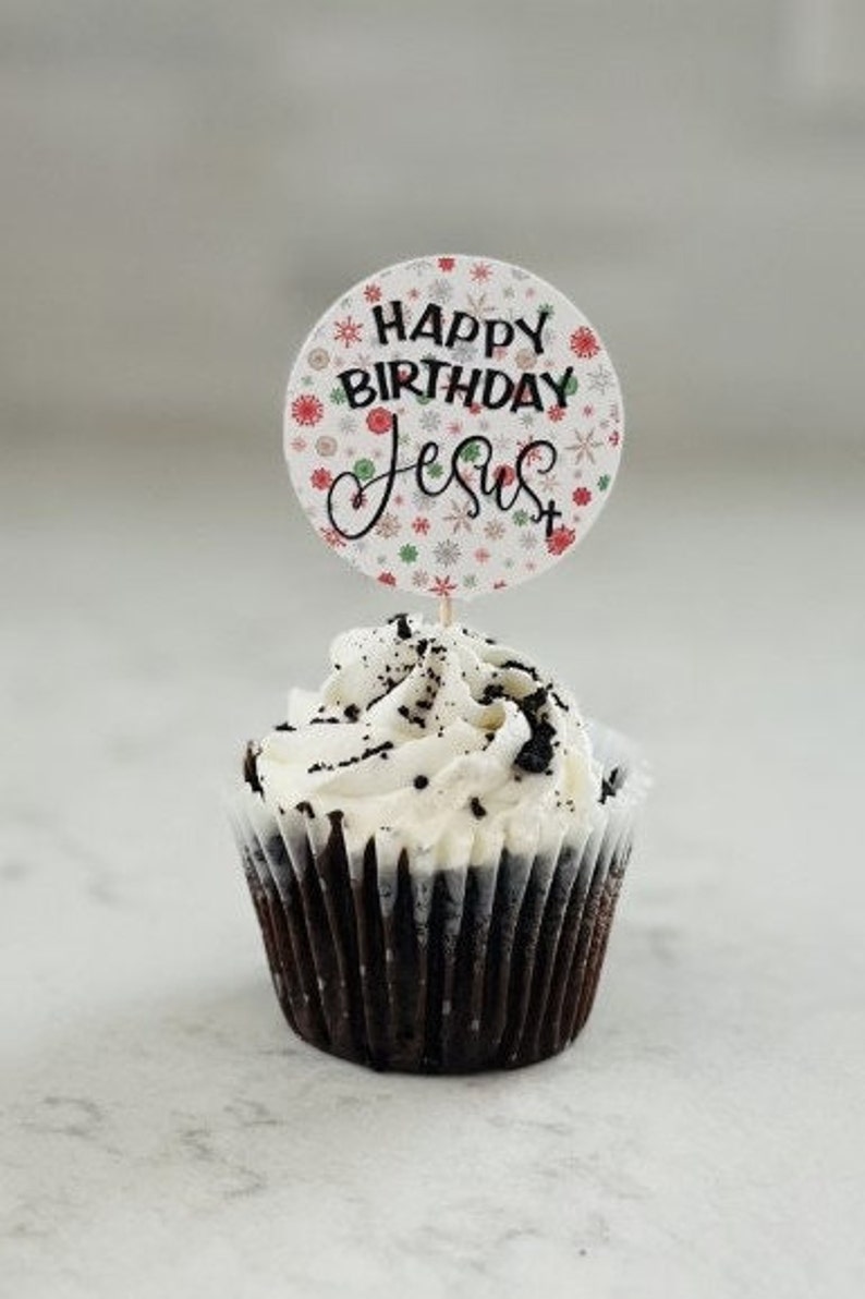Happy Birthday Jesus Cupcake Topper - Il 794xN.4461224997 Agdy 