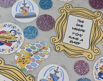 Friends Baby Shower Decor, Table Scatter, Baby Shower, Shower Confetti, Friends Party Decor, The One Where