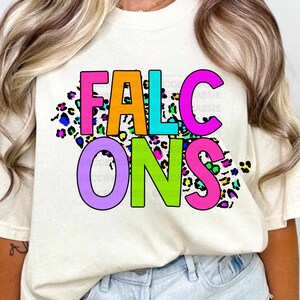 Transferencias DTF de mascotas de colores brillantes: varias mascotas, listas para imprimir, transferencias de camisetas o directas a película, personalizadas para los colores de su equipo