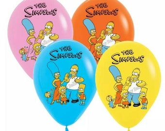 12pcs The Simpsons Latex Balloons 12’’