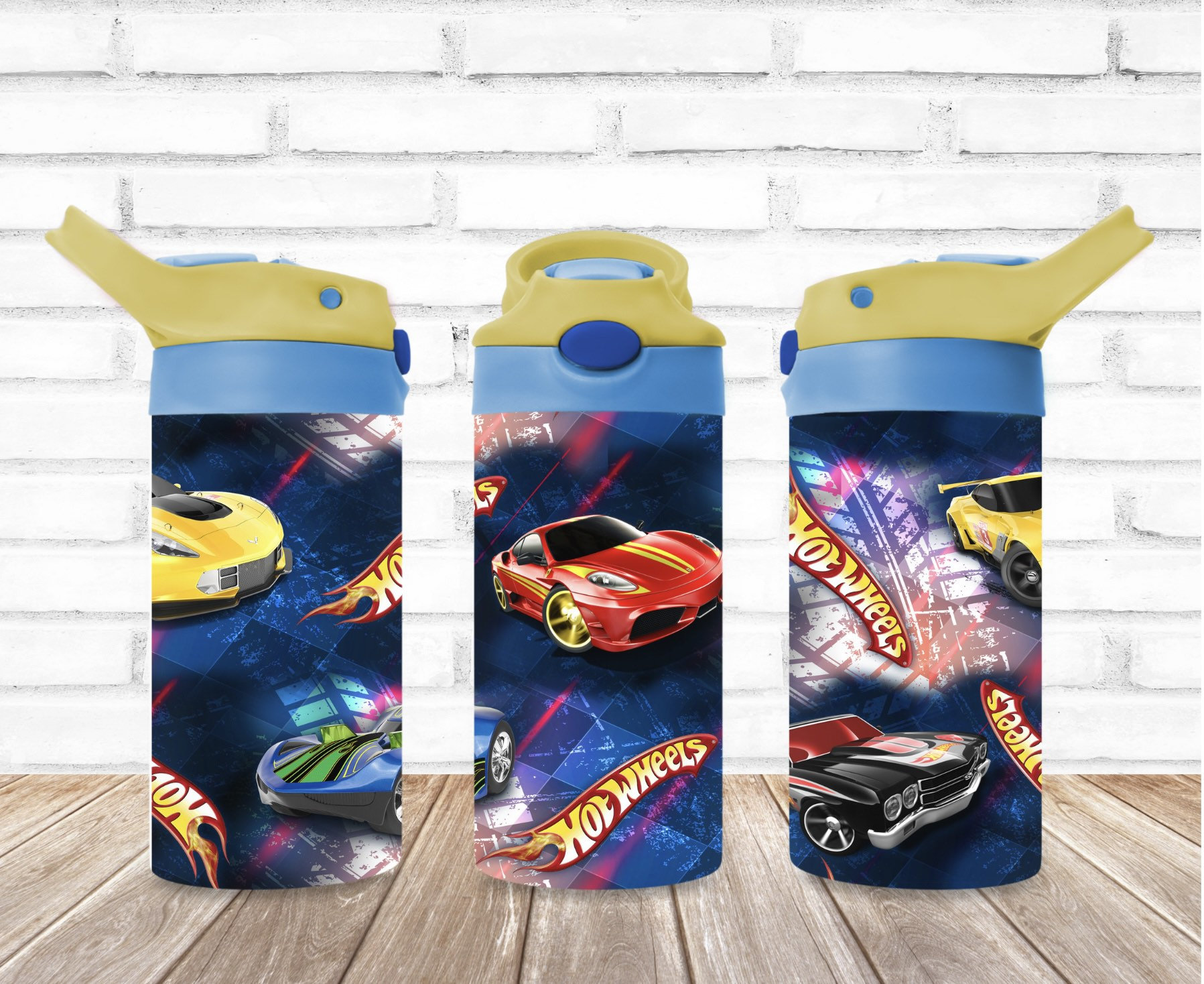 Race Car Childrens Tumbler Flip Cup 12oz, Toddler Cup, Cute Cup 