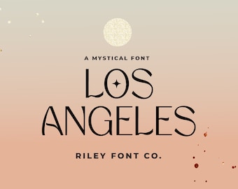Los Angeles Font - Art Deco Font, Celestial Font, Cool Font, Elegant Font, Logo Font, Commercial Font, Retro Font, Logo Font, Pretty Font