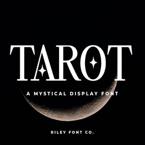 Fuente Tarot: fuente de Halloween, fuente de exhibición, fuente celestial, fuente boho, fuente Procreate, fuente Cricut, fuente de uso comercial, fuente genial, bonita