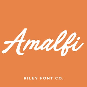 Fuente Amalfi - Fuente de escritura en negrita, Fuente Cricut, Fuente cursiva gruesa, Fuente Boho linda, Fuente de logotipo escrito a mano, Fuente de boda, Fuente de uso comercial