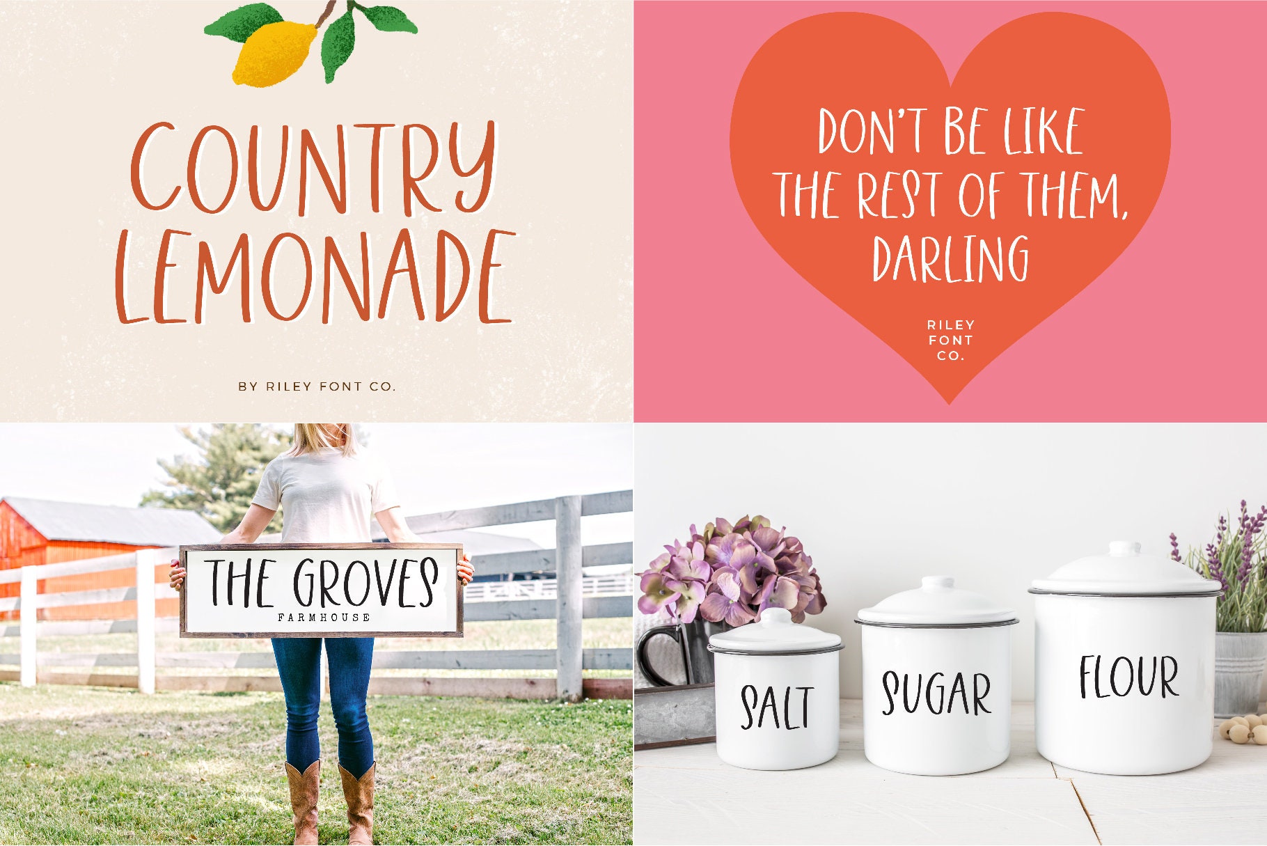 Farmhouse Font Bundle - Rustic Fonts, Fonts With Tails for Cricut ...
