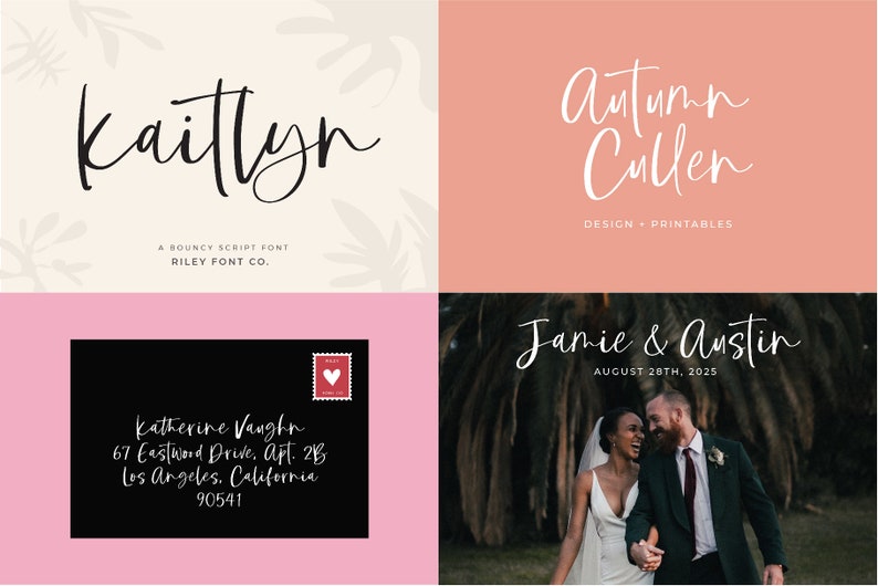 Modern Script Font Bundle - Handwritten Fonts, Calligraphy Font, Cricut ...