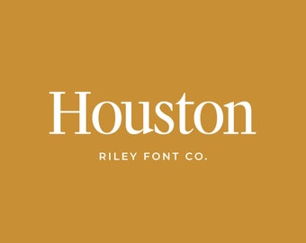 Houston Serif Font - Condensed Font, Retro Font, Nineties Font, Branding Font, Logo Font, Classic Font, Commercial Use Font, Cricut Font