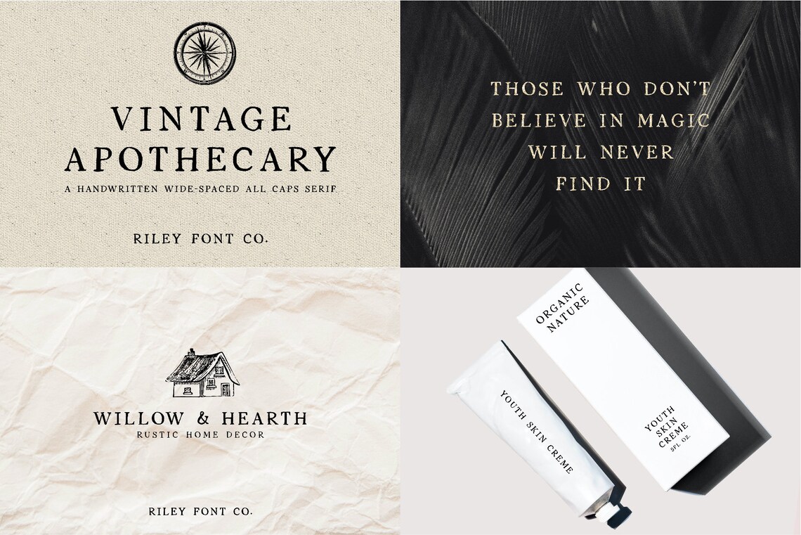 Farmhouse Font Bundle - Rustic Fonts, Fonts With Tails for Cricut ...