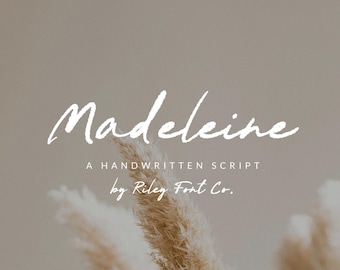 Madeleine Font - Inky Handwritten Script, Boho Wedding Font, Chic Font, Stylish Font, Signature Font, Logo Font, Procreate, Commercial Use