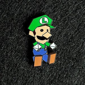 Luigi Doll Mario Party - emaille pin
