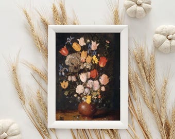 Dutch Masters Floral Bouquet Art Print: 5x7 Fine Art (Digital Download)