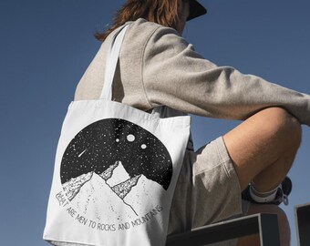 Jane Austen Quote Tote Bag: Mountain Design (Digital Download)