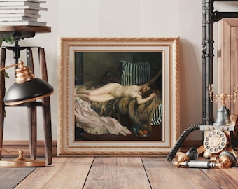 Sleeping Lady Fine Art Print: Romantic Victorian Art (5x7" Digital Download)