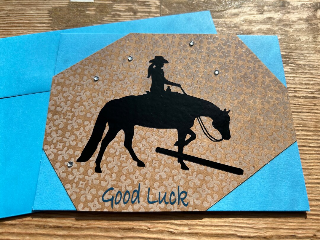 Western Horse good Luck Card Etsy