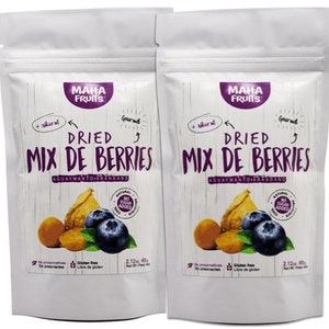 Goldene Beeren & Blaubeeren (gemischt) - 2 Einheiten - Kombi-Pack. Produkt aus Peru.100% Natur, 120g