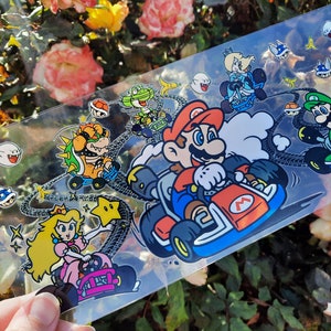 UV DTF 16oz Libbey Cup Wrap Mario Race Ready to Ship Cup Not Included