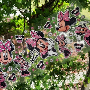 UV DTF 16oz Libbey Cup Wrap Girly Pink Mouse Ready to Ship Cup Not Included