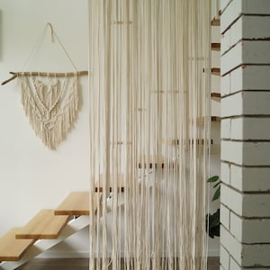 Macrame Curtain Divider,Macrame Room Divider,Handmade Curtain Panel,Bohemian Valance,Macrame Boho Curtains,Macrame Door Curtain,Gift For Mom