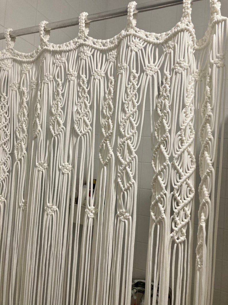 Macrame Shower Curtain,macrame Curtain Divider,macrame Curtain Panel