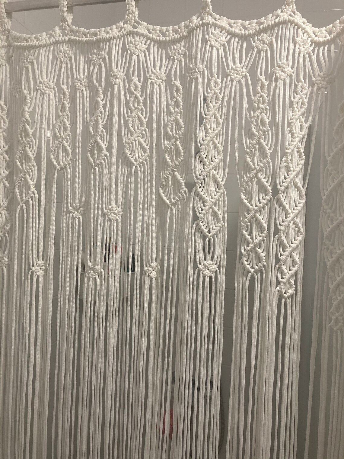 Macrame Shower Curtain,macrame Curtain Divider,macrame Curtain Panel