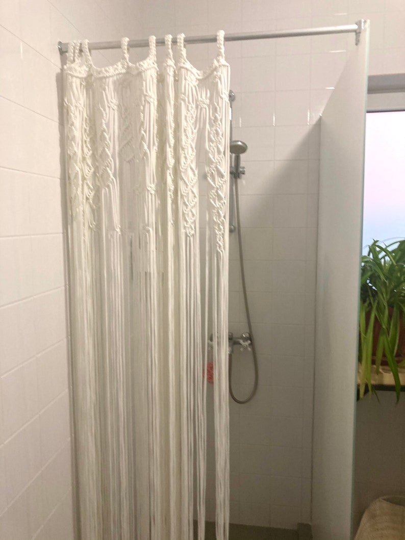 Macrame Shower Curtain,macrame Curtain Divider,macrame Curtain Panel