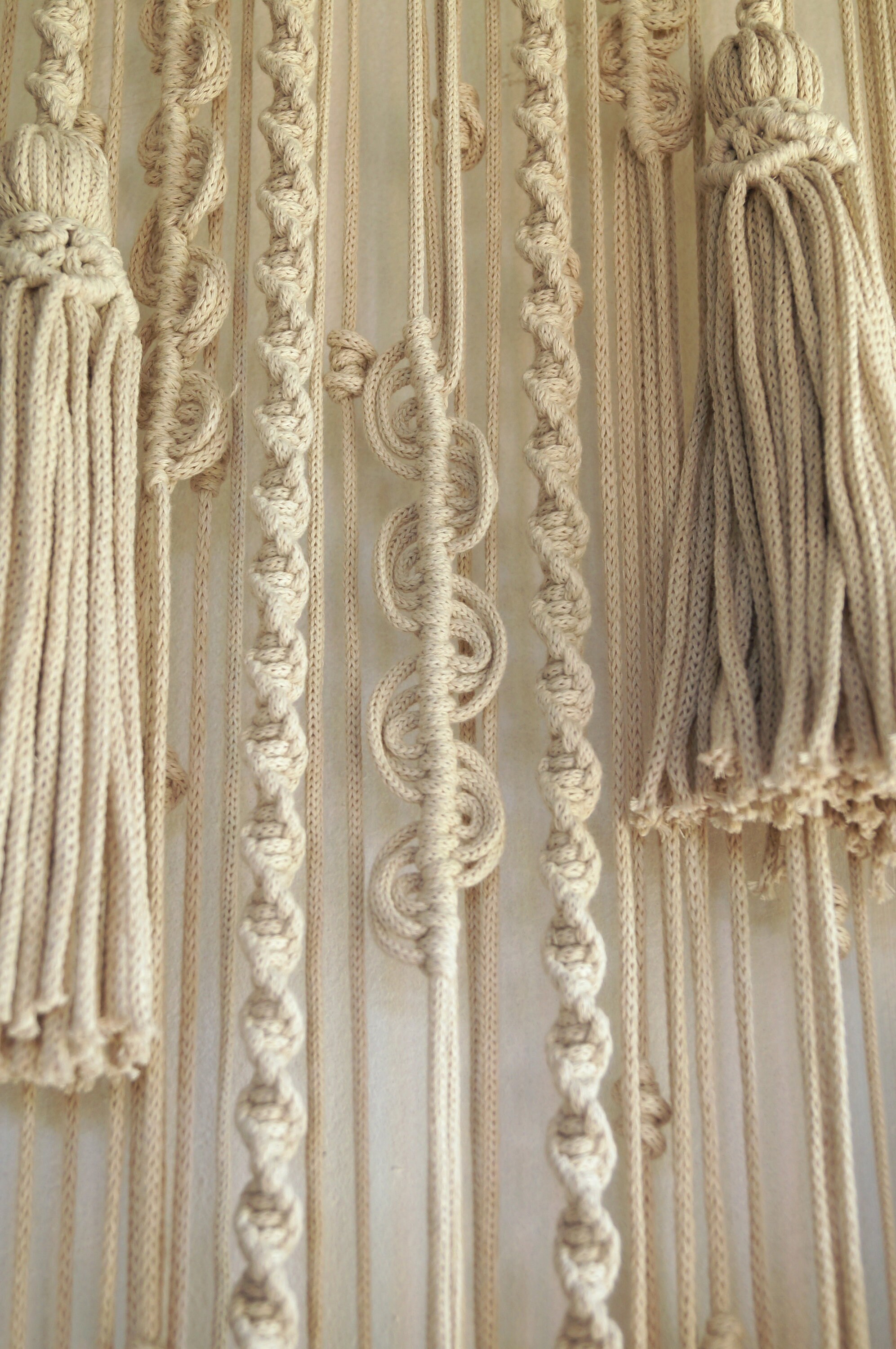 Macrame Room Divider Bead Curtains Long Boho Curtain Macrame Etsy