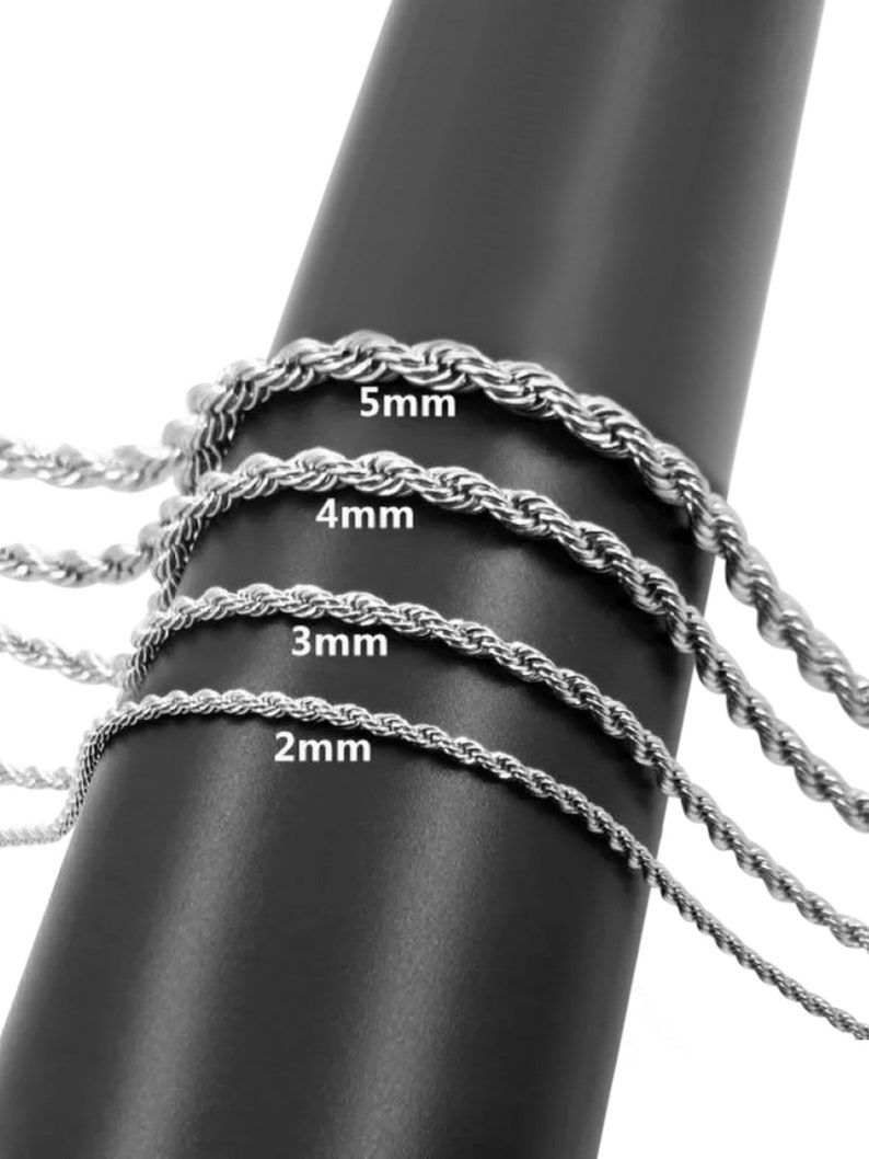 Rose Gold Rope Chain Gold Choker Twisted Necklace Chain Etsy