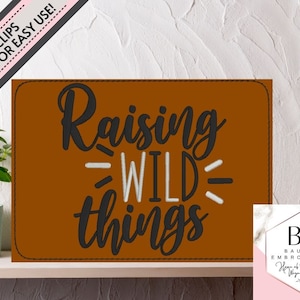 Custom Wonderfold & Keenz Leather Wagon Patches: Raising Wild Things